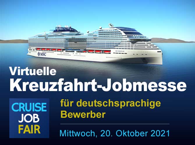 Virtuelle Kreuzfahrt-Jobmesse für deutschsprachige Kandidaten